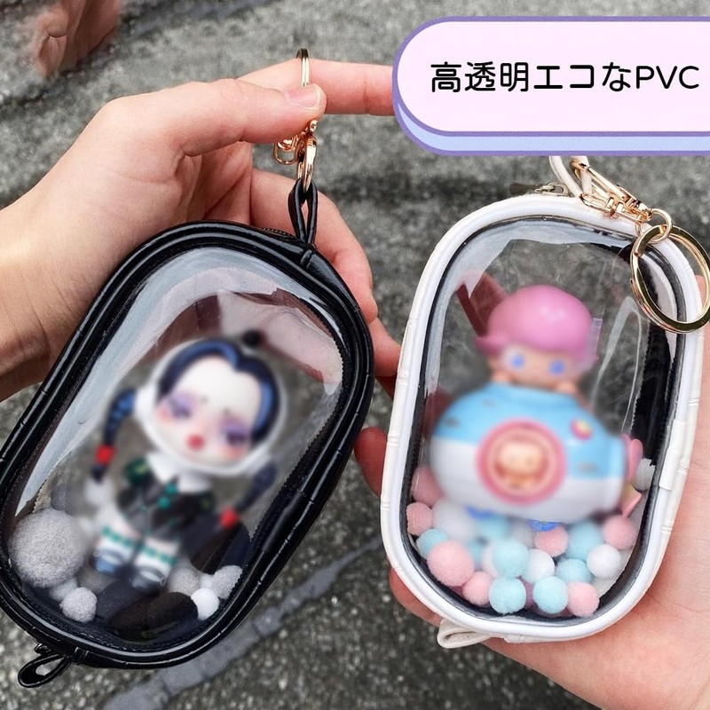 YUYAKESHI Case, Bag, Pain Bag, Space Capsule Type, Clear Sewn