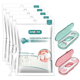 520 Púas De Hilo Dental Con 2 Dispensadores De Hilo Dental 3 X Limpieza Dental Avanzada Barra De Hilo Dental Limpio, Perfecto Para Dientes Apretados M