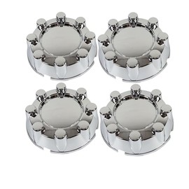 Set of 4pcs F250 F350 SD 4x2 Chrome Wheel Center Hub Caps 8 Lug Rim Lug Cover Hubs
