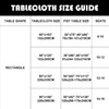 12 Pack Rectangle Tablecloth 90 x 132 Inches Black Table