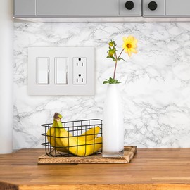 Lutron Claro 3 Gang Decorator/Rocker Wallplate, Satin, Hot (1-Pack) | SC-3-HT