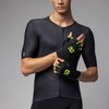 Alé Cycling Unisex Velocissimo Crono Summer Gloves, Black/Fluo Yellow, XXL