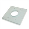 MyCableMart Wallplate: Double-Gang Pass-Thru Wallplate Split-Port