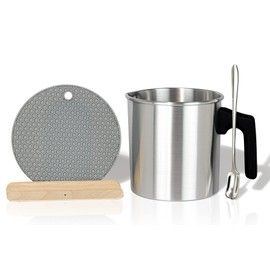 Aroparc Complete Candle Making Kit for Adults, Complete Candle DIY for Beginner - Soy Wax, Scent, Pouring Pot, Wicks and Stickers, Tins, and More