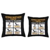 German Shorthaired Pointer Guide Training Funny Dog Throw Pillow