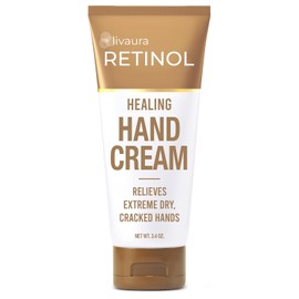 Retinol Crema de manos antienvejecimiento - la marca original de retinol para manos mas jovenes - Crema de manos rica y aterciopelada acondiciona y protege la piel, las unas y las cuticulas - La vitamina A minimiza el efecto de la edad en la piel