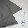 Dreamzie Pillowcase, 40 x 80 cm, Anthracite, Set of 2,