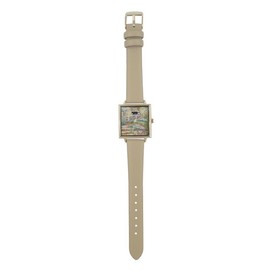 Follow N00725S-1 MOC Women's Cat Art Parody Watch, Beige, beige