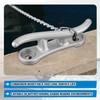 4 Pack S-Style Dock Cleat 10 Inches Aluminum Boat Mooring