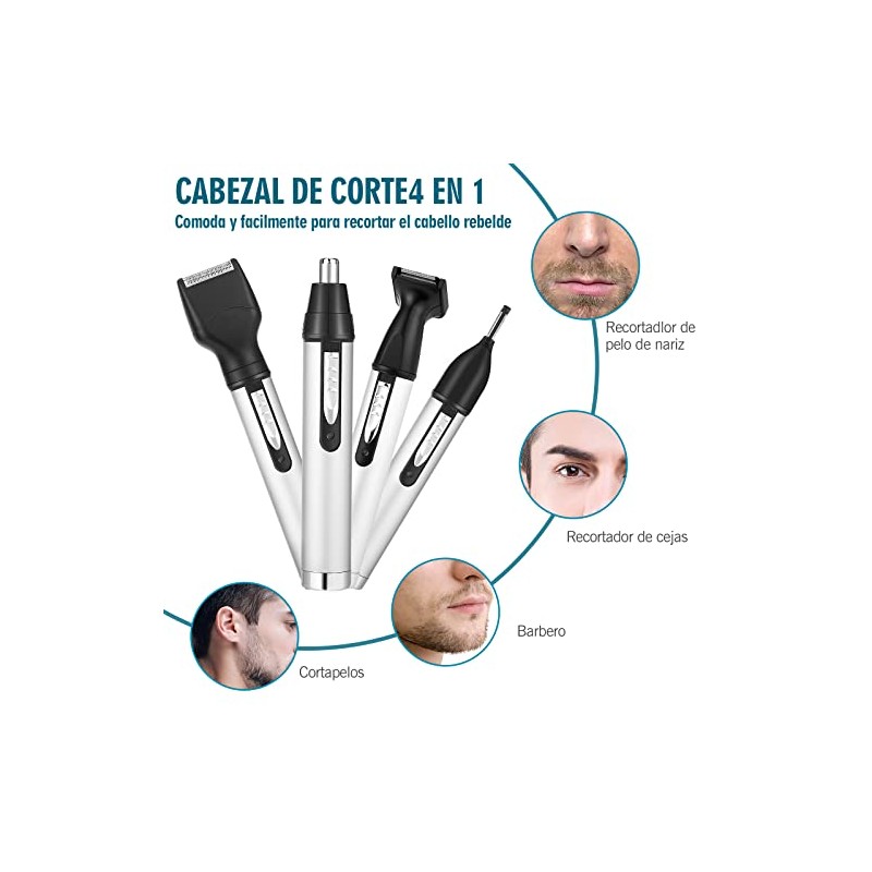 Cheelom Cortapelos Nariz Recortador Vello Orejas Barba Ceja