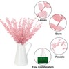 FEQO 36 Pcs Pink Eucalyptus Stems Artificial Leaves Faux Eucalyptus