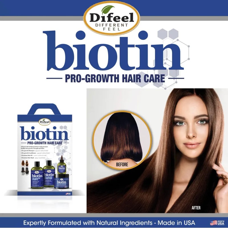 Aceite Capilar Difeel Biotina Progrowth Premium 240ml