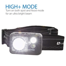 LUXPRO Waterproof LED Headlamp Bright 355 Lumens LP735