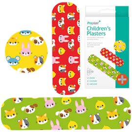 60x Childrens Assorted Sized Plasters - Various Designs