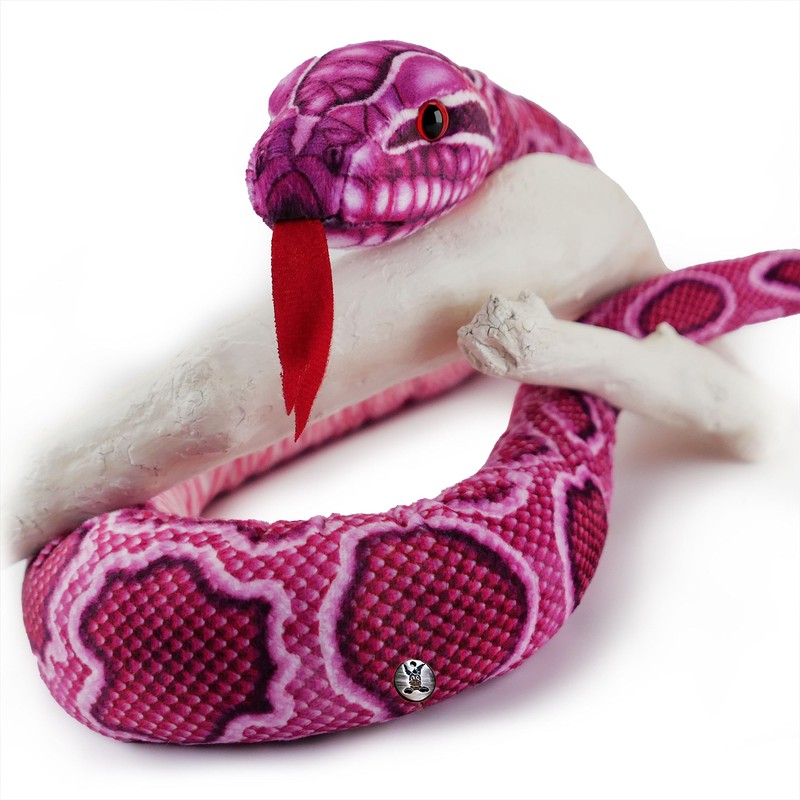 Pink Python Cuddly Toy Snake Python Plush Snake Plush Toy