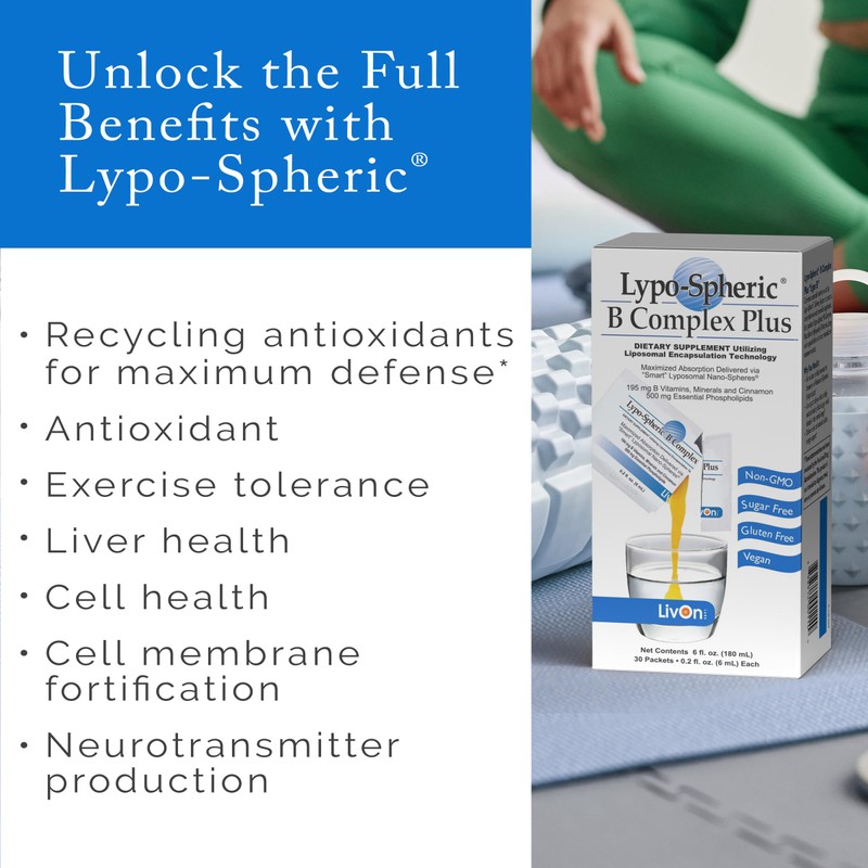 LivOn Laboratories Lypo-Spheric B Complex Plus – 190 mg B