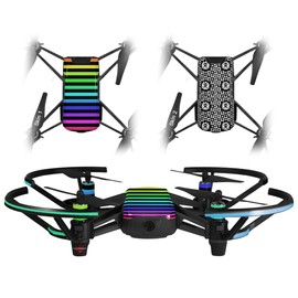 Skin Decal Wrap 2 Pack for DJI Ryze Tello Drone Stripes Rainbow Drone NOT Included