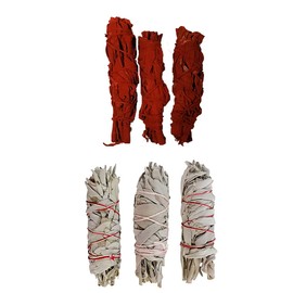 Clarity & Muse Sage Smudge Stick Kit - White Sage, Dragon's Blood Smudge Sticks - House Blessing Kit Refill Pack