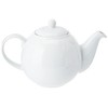 London Pottery Teapot with Strainer, White, 6 Cup (1.2 Litre)