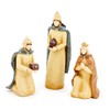 Christmas Complete Indoor Nativity Scene with Minimalistic Wood Appearance Figurines