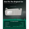 SCITOO Car Sun Visor Assbembly Left Driver & Right Passenger