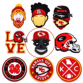 Unbranded KANSAS CITY CHIEFS MAHOMES KELCE FOOTBALL Shoe Clog Charms (YOU PICK) - #5
