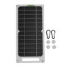 12W Solar Panel Monocrystalline Silicon Waterproof Portable Solar Panel with