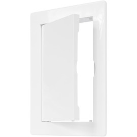 ECOPRO VENT 4inch x 6inch White Plastic Access Panel. Service Shaft Door Panel. Plumbing, Electricity, Heating, Alarm Wall Access Panel Drywall. Bathroom Services Access Hole Cover. (4inch x 6inch)