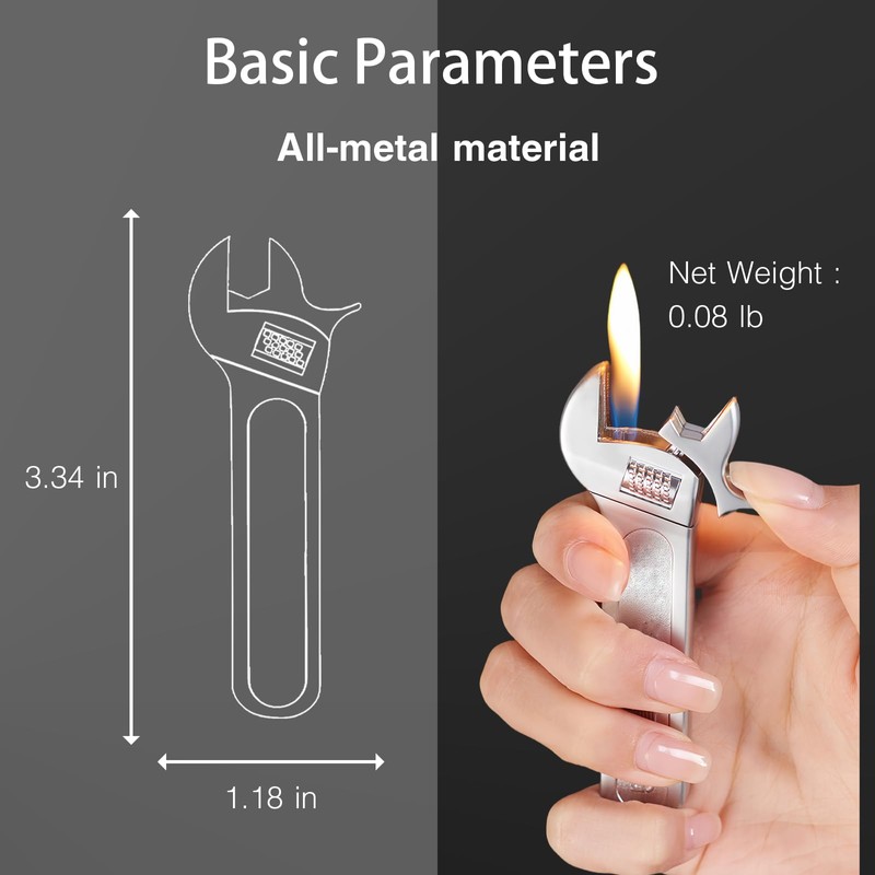 ZIPBICUK Creative Novel Tool Shape Lighter, Unique Cool Soft Flame,
