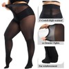 Aaronano 2 Pairs Plus Size Rip Resistant Tights Women Indestructible