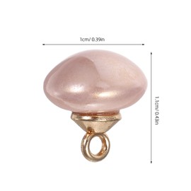 LALAFINA 20pcs Faux Pearl Buttons with Metal Shank, Pearl Bridal Buttons for Sewing, Shirts, Skirts, Wedding, Jewelry