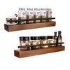Ripple Creek Floating Shelf Spice Rack - Multipurpose Pantry, Kitchen