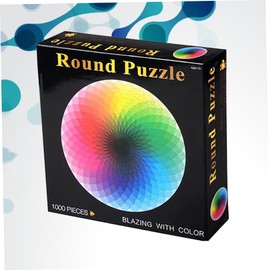 Kisangel 1000 Pieces Circular Puzzle Puzzle Adult Jigsaw Puzzle Adult Puzzles Adults Swift Puzzle Round Colors Educational Puzzle Early Learning Colorful