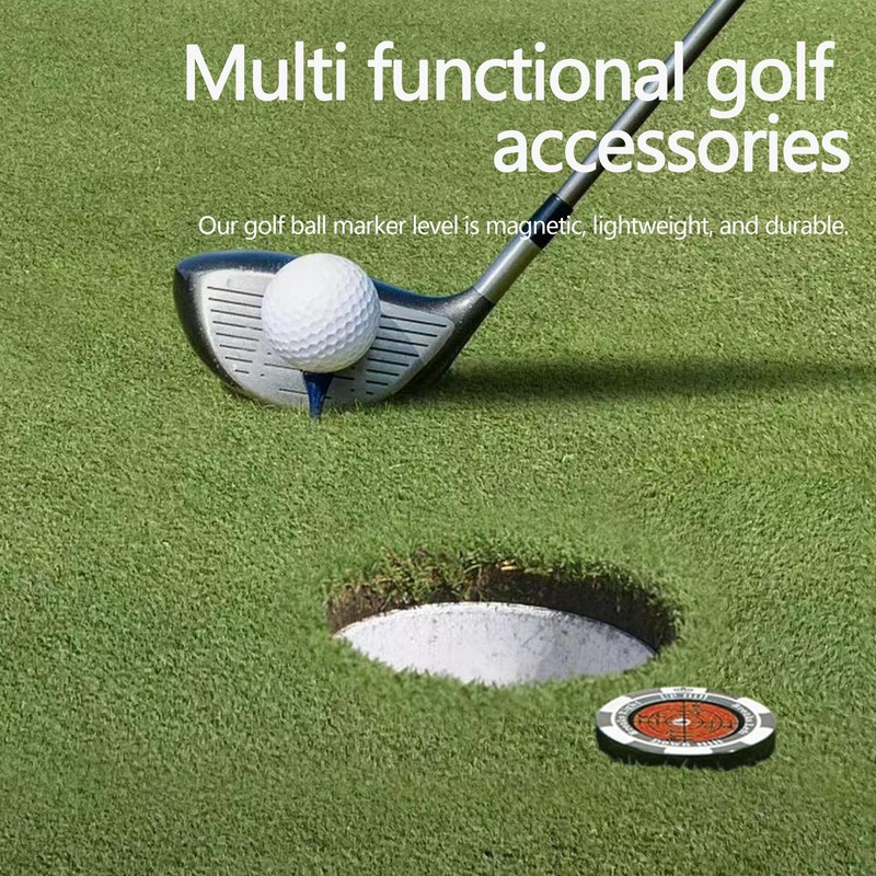 1Pcs Premium Golf Green Reader Level Ball Marker, High Precision