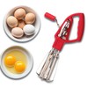 Rotary Egg Beater Manual Hand Crank Mixer - Stainless Steel