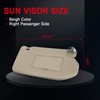 CCIYU Right Passenger Side Sun Visor fit for 2013-2018 for