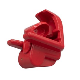 Mytee Products 4 Pack Trailer Coupler Lock with Keyed Alike Keys - Fit 1-7/8", 2" & 2-5/16" Couplers - Heavy-Duty Steel Red Trailer Coupler Hitch Lock Universal Accessories for Travel Trailer, Boat