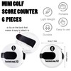 Frienda 6 Pieces Golf Score Counter Mini Golf Stroke Counter