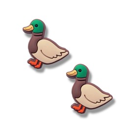 TCHARIRY Mallard Duck Shoe Charms - Cute Animal Decoration Charms Gift for Boys Kids Teens and Adults - Set of 2