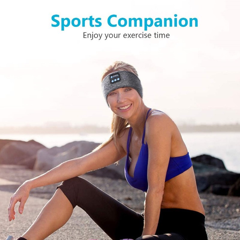 Sports Music Headband Portable USB Sleep Headphone BT Headband for