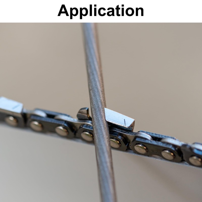 sourcing map Chainsaw File, 3.2mm (1/8-inch) Round Sharpening Files Tool