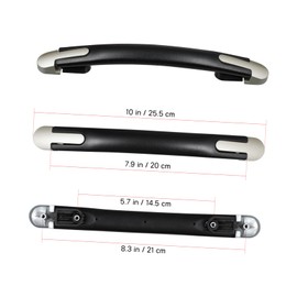 DOITOOL 2pcs Luggage Handle Replacement- 21cm Flexible Replacement Suitcase Handle- Parts Grip Part for Case (Black) NDN29S19I58VPU 23*2.5cm