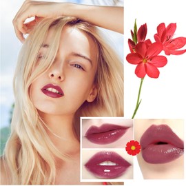 Lápiz Labial Crystal Flower Jelly, Brillo Labial Mágico Que Cambia De Color, Brillo Labial Con Ph Transparente Y Temperatura, Bálsamo Labial, Lápiz Labial Hidratante Nutritivo De Larga