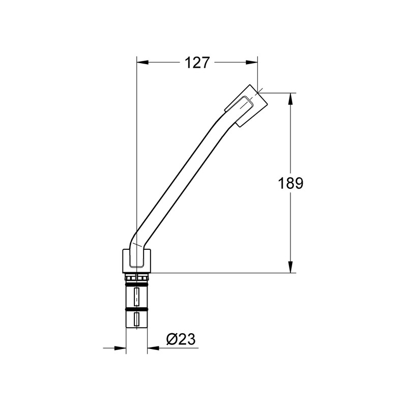 GROHE 7247000 Shower Top Extension, Silver