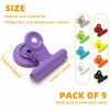 Belegao Magnetic Clips 9 Pack - Strong Fridge Magnets Anti-Scratch
