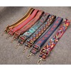 Purse Strap Replacement Guitar Style Multicolor Canvas Crossbody Strap for