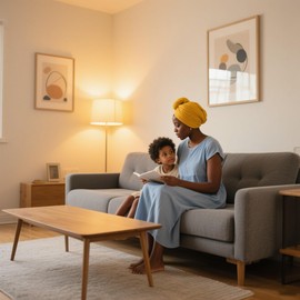 headwraps for black wome Stretch Jersey Turban Black Women African Hair Wraps Breathable Super soft and long, Bright Yellow