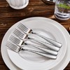 KEAWELL Premium 4-Piece 7.6" Louis Hammered Salad Fork Set, 18/10