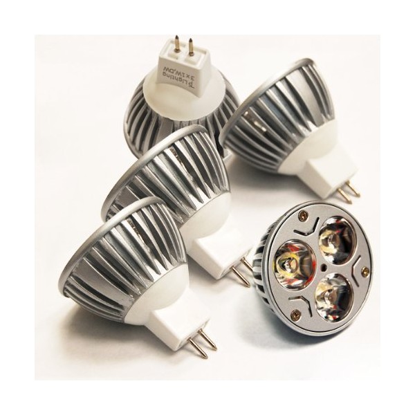 ETOPLIGHTING (5) Bulbs, MR16 Brightest LED Bulb 3 Watts 12V Daylight White, LEDMR16-12V-3W-DW-5