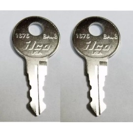 ILCO (2) LEER Truck Camper Cap Replacement Keys Cut To Key Code SL02